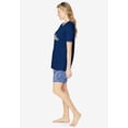 thumbnail image 3 of Dreams & Co. Plus Size Knit Pj Short Set, 3 of 6