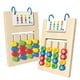 thumbnail image 3 of Juguetes de piscina, juguetes para bebés, juguetes para niños pequeños, juego de laberinto de madera de cuatro lados, juego de colores, juguete de entrenamiento de pensamiento lógico para educación te, 3 of 9