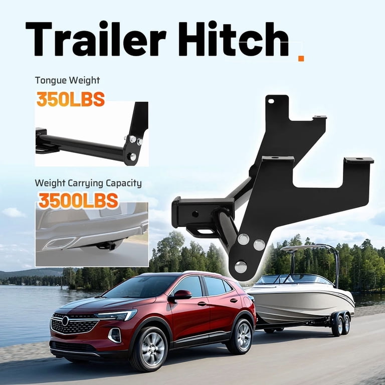 Kojem, Trailer Hitch, 2-Inch Receiver, Class 3, Black Powder
