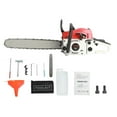 thumbnail image 2 of Floseru 20 Inch Gas Chainsaw, 58CC Professional Chainsaw with 2-Stroke Engine, Ergonomic Non-Slip Handle & Dual Fuel Tanks for Wood Cutting, Tree Trimming, Land Clearing, 2 of 8