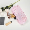 thumbnail image 4 of 1 Pc Bolsa de Cosméticos en Forma de Corazón para Mujeres, Duradera, para Vacaciones y Actividades al Aire Libre, Gimnasio, EVA, Rosa Rojo, 4 of 4