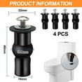 thumbnail image 2 of Black Toilet Seat Hinge Bolts - Easy Installation for UK Standard Seats, 2 of 7