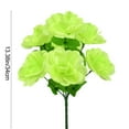 thumbnail image 3 of chaungfeng 1 Bundle 7 Heads Artificial China Rose‌ Flowers, 13inch Silk Rose Bouquet with Stem, Blooming Flower Bunches for DIY Floral Arrangement Table Centerpiece Decoration (Green), 3 of 7