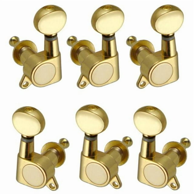 6 clavijas de afinación para guitarra selladas en oro, cabezales de máquina, guitarra eléctrica Elipse 3L3R