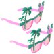 thumbnail image 2 of BRIGHTFUFU 2 gafas con diseño de flamenco, divertidas gafas de coco, para fiesta hawaiana, juguetes decorativos, accesorios para fotos de playa (rosa), 2 of 8