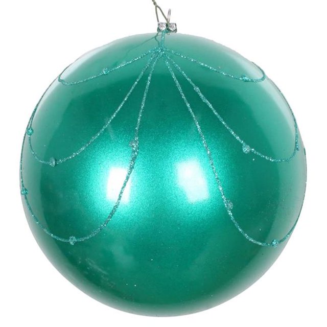 Vickerman MT194742D Rideau Ornemental Pailleté Bonbon 6 Po. - 3 par Sac