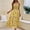 Yellow, variant on Tbopshirt Wedding Guest Dresses for Women,Womens Open-back Sleeveless Drawstring Printed Temperament Women's Long Skirt