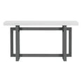 thumbnail image 3 of MODERNLUXE 59.1" Extra Long Entryway Table with Unique Triple Rectangle Design, Wood Console Table Sofa Table for Hallway, Living Room,Kitchen,Dark Grey, 3 of 8