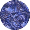 thumbnail image 1 of Ahgly Company Tapis d'Intérieur Lavables en Machine, Ronds, Transitionnels, Bleu Ardoise, Ronds de 4', 1 of 7