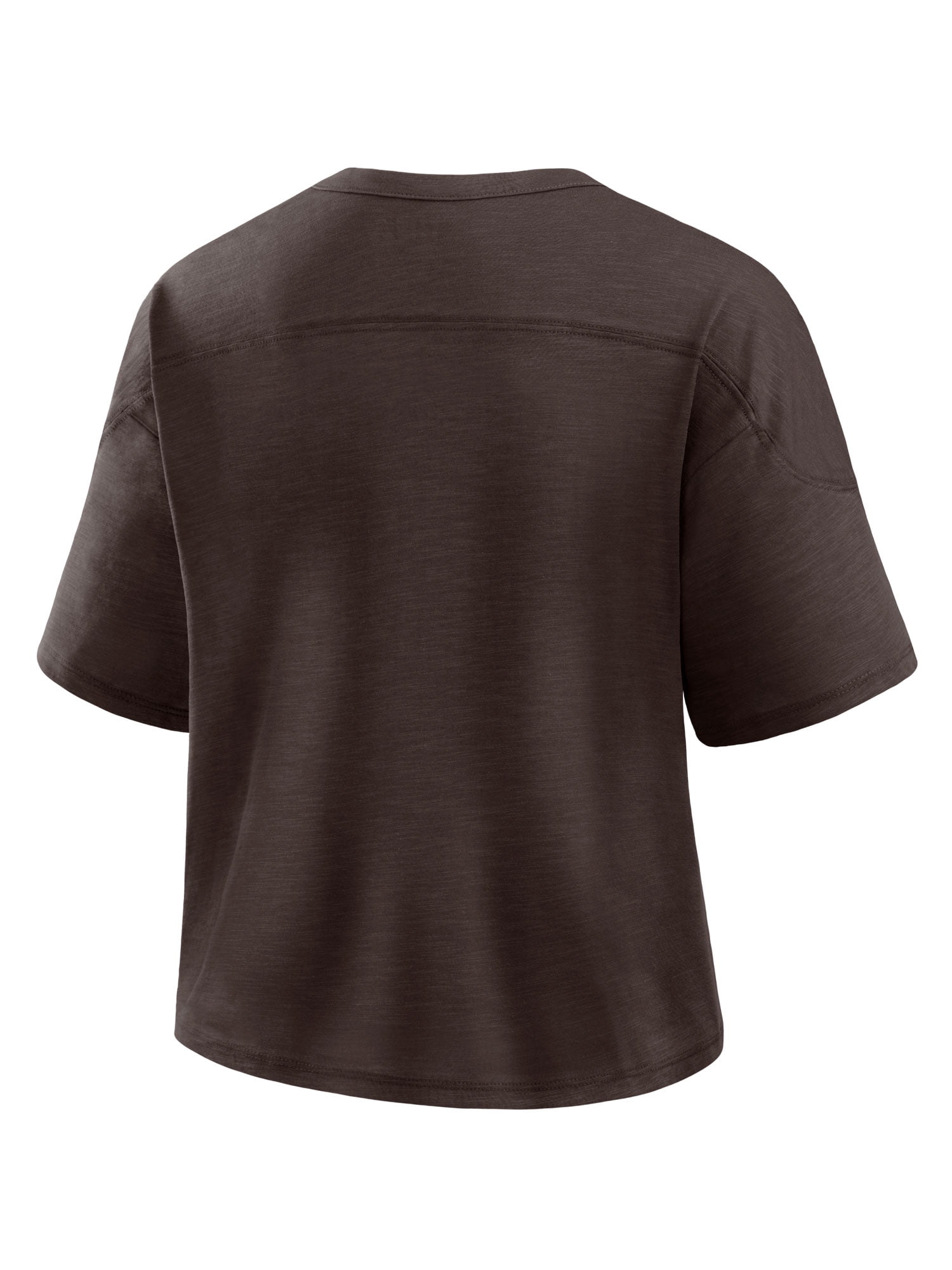NFL Cleveland Browns Women's Cotton Brown Short Sleeve T-Shirt