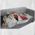 thumbnail image 6 of Drums Soft Flannel Fleece Blanket, Print of a Whimsical Panda Playing Musical Instruments with Hit Man Typography, Cozy Plush for Indoor and Outdoor Use, 50" x 60", White Multicolor, by Ambesonne, 6 of 6