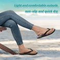 thumbnail image 4 of YAZAOOSummer Flip Flops Creatively Vibrant Floral Bouquet Simple Beach Sandals, 4 of 8