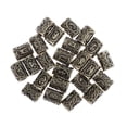 thumbnail image 4 of Paquete de 24 de Abalorios colgantes antiguos de Bronce Zulema Viking Rune Beads Charms 13 x 10 mm, 4 of 7