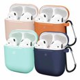 thumbnail image 1 of Compatible AirPods Case Cover Silicone Protective Skin for Apple Airpod Case 2/1 (4 Pack), 1 of 7
