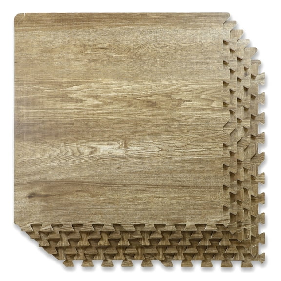 Home Aesthetics 100 Sq. Ft  3/8 Inch Thick Interlocking Foam Mats Flooring,