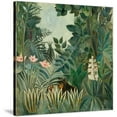 thumbnail image 1 of The Equatorial Jungle, 1909, Botanical Scenic Stretched Canvas Wall Art by Henri Rousseau Sold by Art.Com, 1 of 5