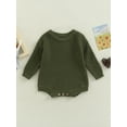thumbnail image 2 of Bagilaanoe Newborn Baby Girl Boy Knit Rompers Sweater Long Sleeve Bodysuit 3M 6M 9M 12M 24M Infant Fall Winter One Piece Jumpsuit, 2 of 8