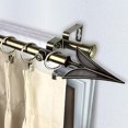 thumbnail image 3 of Rod Desyne Arrow Double Window Curtain Rod Set, 120 to 170-Inch, Antique Brass, 3 of 3