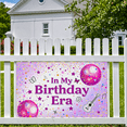 thumbnail image 7 of Purple Themed Birthday Backdrop Banner with Butterflies Disco Balls Stars Guitar Decorations Happy Birthday Party Supplies Photography Props Birthday Decoration Party Decor Backgrounds, 7 of 7