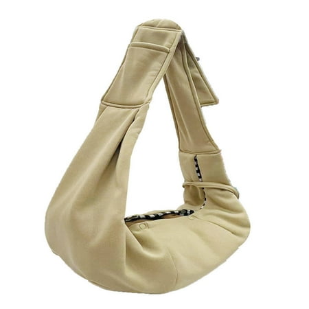 GASTROPOD Dog Sling Spacious and Breathable Interior Pet Carrier Peek-Out Design for Scenic Views Dog Carrier for Medium Dogs Khaki