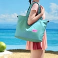 thumbnail image 2 of Qocolhg Beach Bag Tote for Women, Waterproof Large Tote Bag with Dry Wet Separated for Beach, Pool Boat, Groceries, Sports, Beach Essentials, 2 of 7