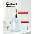 thumbnail image 3 of Dispensador de enjuague bucal Moryimi de vidrio de 500 ml con vasos y bandeja, 3 of 6
