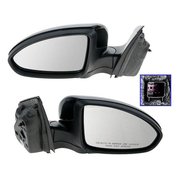Door Mirror Set 2 Piece - Compatible with 2011 - 2016 Chevy Cruze 2012 2013 2014 2015