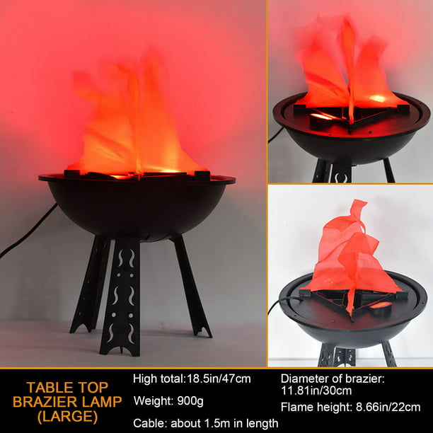 Electronic Brazier Lamp Simulation, Fake Flame Table Lamp
