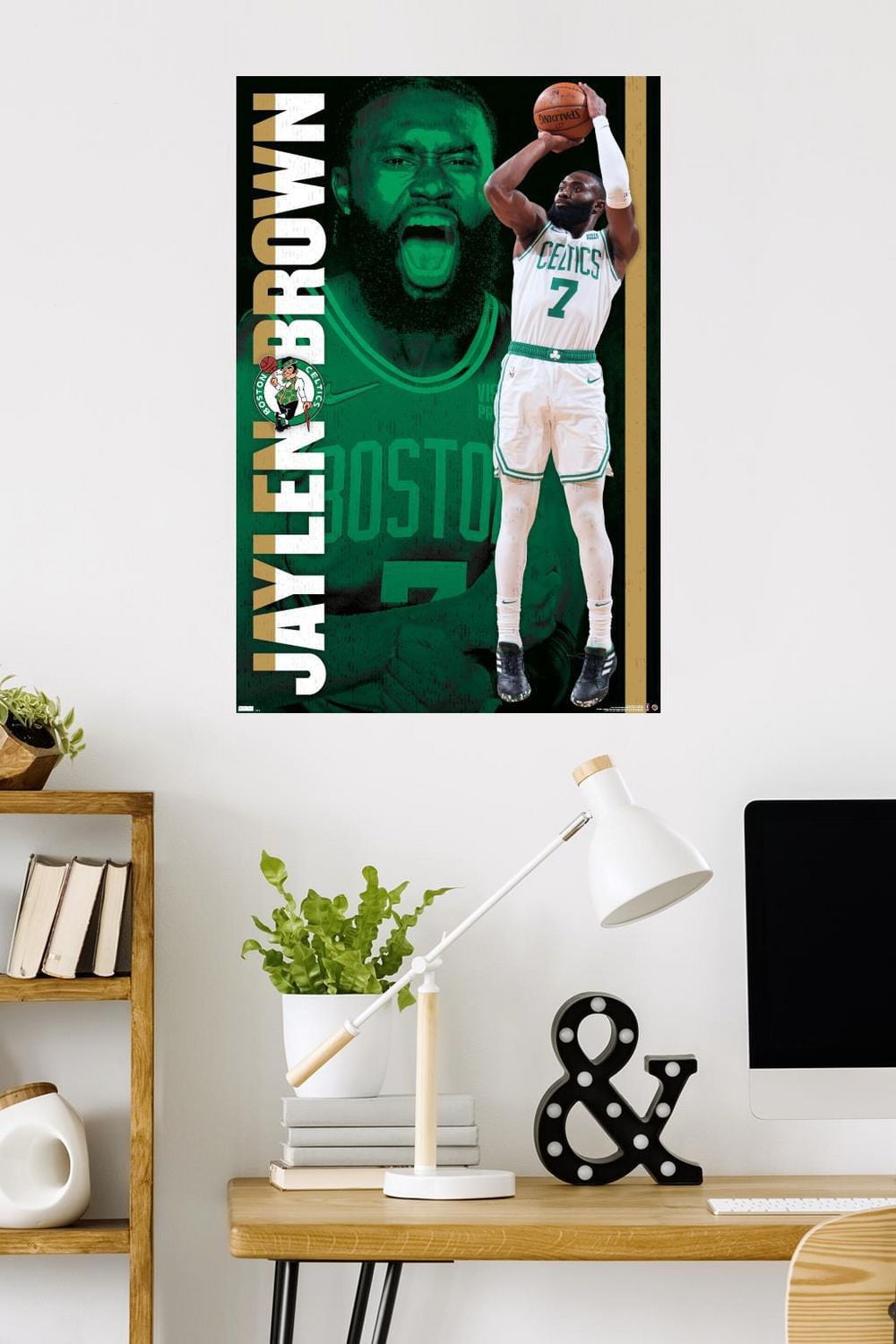 NBA Boston Celtics - Jaylen Brown 21 Wall Poster, 22.375" x 34"