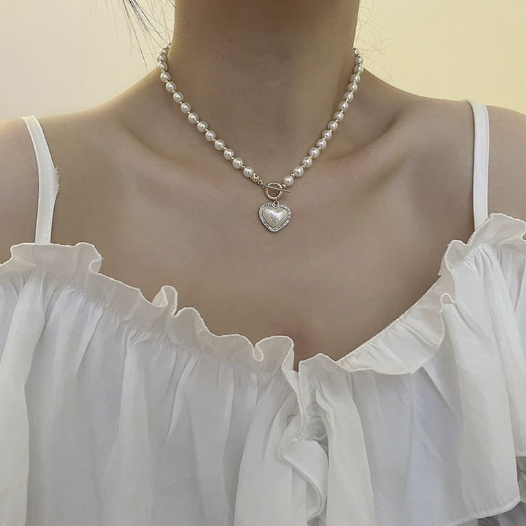 Big white deals necklace