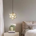 thumbnail image 3 of Modern Moravian Star Chandelier Transparent Hanging Star Lamp (Gold), 3 of 5