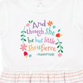 thumbnail image 4 of Inktastic She is Fierce Funny Shakespeare Quote Girls Toddler Dress, 4 of 5