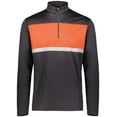 thumbnail image 3 of Holloway Sportswear S Prism Bold 1/4 Zip Pullover Black/Orange 222591, 3 of 5