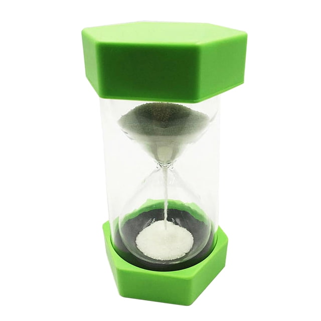simhoa 5 Minutes Glowing HOURGLASS SAND TIMER Plastic Kitchen Clock Green Post