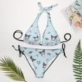 thumbnail image 2 of Kuromi And My Melody Women's Swimwear Beach Sport Bikini Bathing Suit 2 Piece Swimsuits, 2 of 8