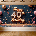 thumbnail image 6 of Yatrandify Glitter Design Happy Birthday Banner Decorative Elements 40th Birthday Celebration Banner for Birthday Party Indoor Decoration Event, 6 of 7