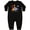 AB-Black, variant on Inktastic Safari 1st Birthday Baby Fleece Romper