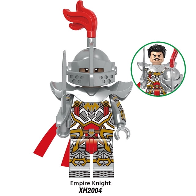 Medieval Knights Soldier Army Lion Heart Empire Knight Battle Priest Mini Figura De Acción Bloque De Construcción