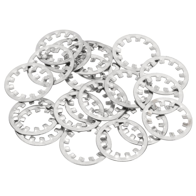Uxcell Rondelles de Verrouillage Internes, Kit d'Assortiment de Rondelles en Acier Inoxydable pour Mécanique 20 19 mm