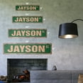 thumbnail image 2 of JAYSON Vintage Aluminum Street Sign Childrens Name Room Metal Sign rustic metal tin | Indoor/Outdoor |  24" Wide, 2 of 4