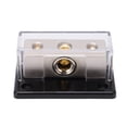 thumbnail image 2 of Power Distribution Block, Practical Zinc Alloy 2 Way 0GA In 4GA Out Safe Ground Distribution Block  for Car Audio, 2 of 7