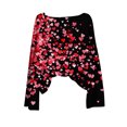 thumbnail image 4 of Craaazy Women's Long Sleeve Valentines Shirts Love Heart Crewneck Casual Loose Tops Gifts, 4 of 5