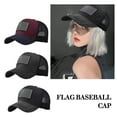 thumbnail image 3 of VtiswUws Vintage Trucker Hats for Men American Flag Patch Breathable Mesh Baseball Cap ^ч, 3 of 8