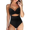 thumbnail image 1 of Bikini sexy de una pieza con tiras para mujer y niña, traje de baño de playa sin espalda, 1 of 5