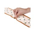 thumbnail image 4 of INSPIRE CHIC Women's Floral Printed Scarves, Flowers Skinny Long Satin Silky Ribbon Hairband Headscarf Neckerchief 37.4x3.5" Beige/Caramel, 4 of 6