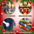 thumbnail image 5 of Festive Design Christmas Banner Decorative Stockings Wreath Holiday Fireplace Decoration for Family Gathering Winter Festive Indoor Celebration, 5 of 9