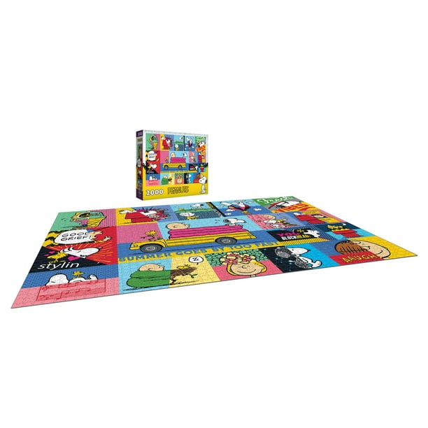 RoseArt Colorluxe 2000-Piece Peanuts Vibes Adult Jigsaw Puzzle