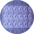 thumbnail image 1 of Ahgly Company Machine Washable Indoor Round Persian Blue Traditional Area Rugs, 7' Round, 1 of 4