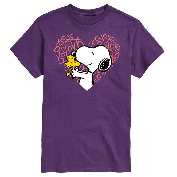 Peanuts - Snoopy Woodstock Xo Heart Short Sleeve Graphic T-Shirt
