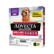 Angle View: Advecta Ultra Flea & Tick Topical Treatment, Flea & Tick Control for Large Dogs, 4 Monthly Doses
